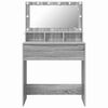 vidaXL Bedroom Dressing Tables Grey Sonoma 80 x 39.6 x 135 cm