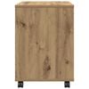 vidaXL Rolling Cabinet Artisan Oak 45x38x54 cm Engineered Wood