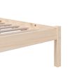 vidaXL Bed Frame without Mattress Solid Wood 90x190 cm Single Single