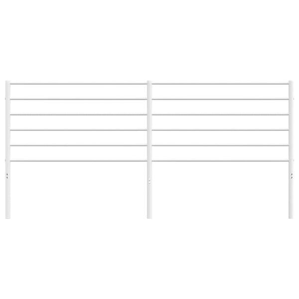 vidaXL Metal Replace Headboard White 180 cm