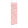 vidaXL Pleated Blind Pink 45x100 cm Fabric Width 44.4 cm Polyester