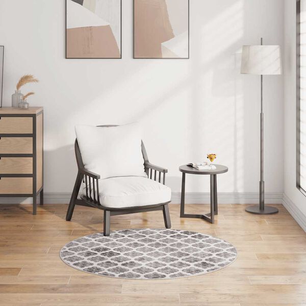 vidaXL Rug Washable &phi;120 cm Multicolour