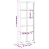 vidaXL Barn Door Wax Brown 90 x 2.5 x 208 cm Solid Pine Wood