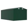 vidaXL Garden Shed 257x392x181 cm Metal Green
