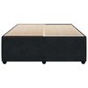 vidaXL Bed Frame without Mattress Black 140x190 cm Velvet