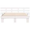 vidaXL Bed Frame with Headboard White 140 x 200 cm Solid Pine Wood