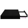 vidaXL Floating Wall Shelves 4 pcs Black 40x23x3.8 cm MDF