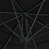vidaXL Garden Parasol with Aluminium Pole 500 cm Black