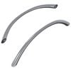 vidaXL Handle 2 pcs Silver 107 x 3.6 x 23 mm Stainless Steel