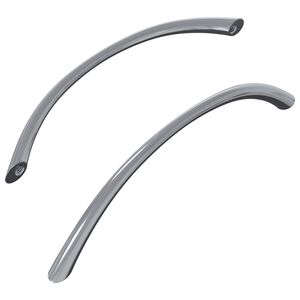vidaXL Handle 2 pcs Silver 107 x 3.6 x 23 mm Stainless Steel