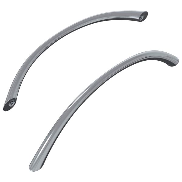 vidaXL Handle 2 pcs Silver 107 x 3.6 x 23 mm Stainless Steel