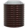 vidaXL Garden Raised Bed Brown 400 x 80 x 81 cm Steel