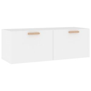vidaXL Wall Cabinet White 100x36.5x35 cm Engineered Wood