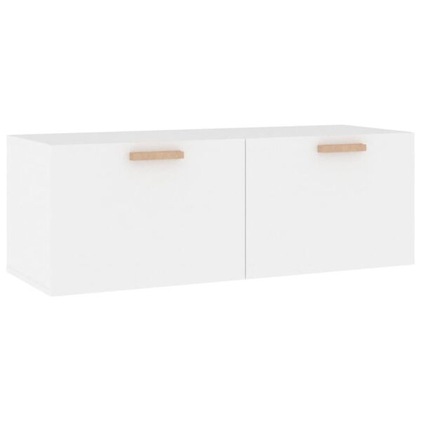 vidaXL Wall Cabinet White 100x36.5x35 cm Engineered Wood
