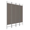 vidaXL 4-Panel Room Divider Anthracite 160x220 cm Fabric