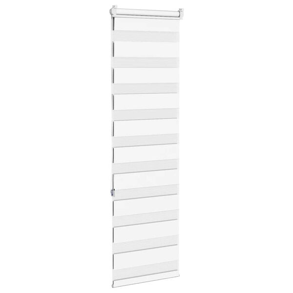 vidaXL Zebra Blind White 40x150 cm Fabric Width 35.9 cm Polyester