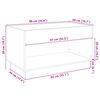 vidaXL Coffee Table with Infinity LED White 90x50x50 cm