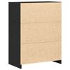 vidaXL Bathroom Cabinet Black Oak 60 x 33 x 80 cm Engineered Wood