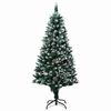vidaXL Artificial Christmas Tree with 150 LEDs with Stand Green 150 cm