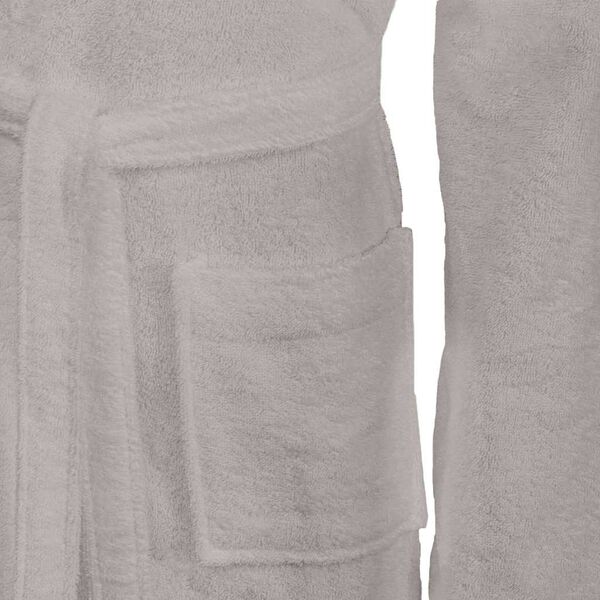 vidaXL Bathrobe KINN Grey S Cotton