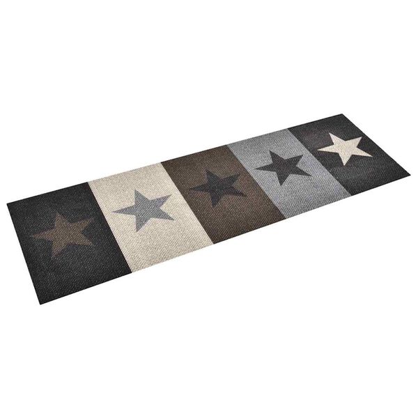 vidaXL Kitchen Carpet Washable Stars 45x150 cm