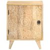 vidaXL Carved Bedside Cabinet 40x30x50 cm Solid Mango Wood