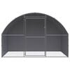 vidaXL Outdoor Chicken Coop 3x2x2 m Galvanised Steel