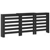 vidaXL Radiator Cover Black Oak 205 x 21.5 x 83.5 cm Engineered Wood
