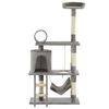 vidaXL Cat Tree | Grey | Particle board, plush, sisal rope | Large | Cat Tree