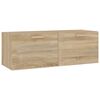 vidaXL Wall Cabinet Sonoma Oak 100x36.5x35 cm Engineered Wood