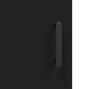 vidaXL Wall Mounted Cabinet Black 69.5x34x90 cm Engineered Wood