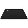 vidaXL Square ABS Shower Base Tray Black 90x90 cm
