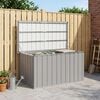 vidaXL Garden Storage Box Grey 129x67x65 cm