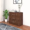 vidaXL Chest of Drawers Engineered Wood 71x35x68 cm Brown Oak