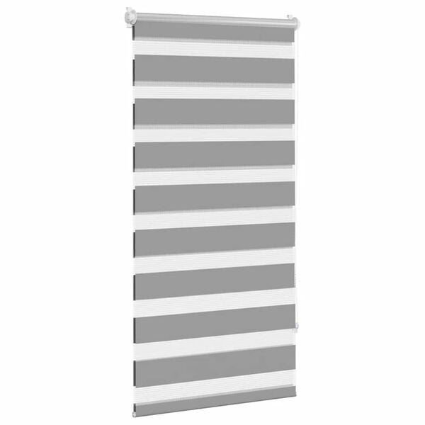 vidaXL Zebra blind 80.9x150 cm Fabric Width 76.7 cm grey
