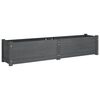 vidaXL Garden Raised Beds 2 pcs Grey 150x31x31 cm Solid Pinewood
