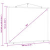 vidaXL Projection Screen with Tripod 100" 4:3