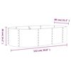 vidaXL Garden Raised Bed Galvanised Steel 152x80x36 cm Grey