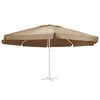 vidaXL Replacement Fabric for Outdoor Parasol Taupe 610 cm