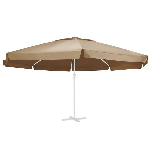 vidaXL Replacement Fabric for Outdoor Parasol Taupe 610 cm