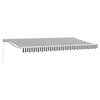 vidaXL Awning Frame Anthracite and White 400 x 200 cm