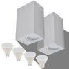 vidaXL Outdoor LED Wall Lights 2 pcs Square Up/Downwards