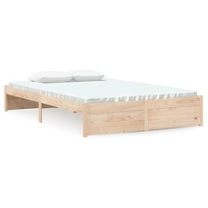 vidaXL Bed Frame without Mattress Solid Wood 120x200 cm