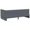 vidaXL Corner Bed Frame Dark Grey 100 cm x 200 cm Velvet