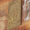 vidaXL Storage Box with Buddha Cladding 90x35x45 cm Reclaimed Wood