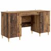 vidaXL Desk Old Wood 142.5 x 50 x 75 cm Engineered Wood