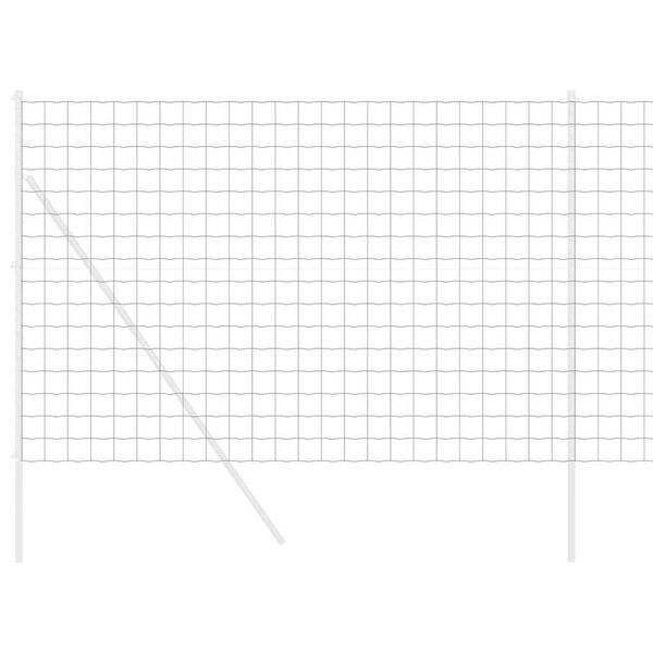 vidaXL Euro Fence Grey 1.6 x 10 m PVC-coated iron