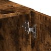 vidaXL Storage Cabinet Smoked Oak 70x42.5x225 cm Engineered Wood