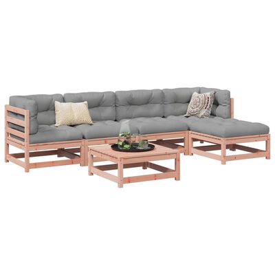 vidaXL 6 Piece Garden Sofa Set Solid Wood Douglas Fir