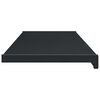 vidaXL Window Sill Anthracite with Wood Grain 160 x 25 x 4.5 cm PVC